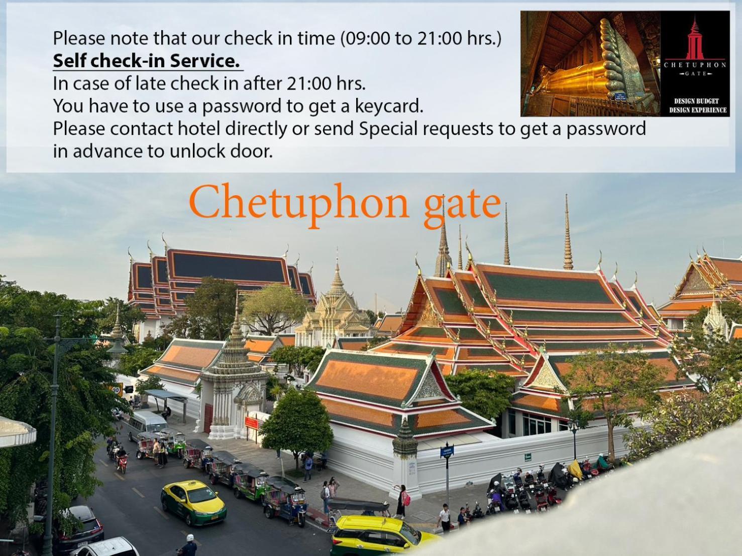 Chetuphon Gate Hotell Bangkok Eksteriør bilde